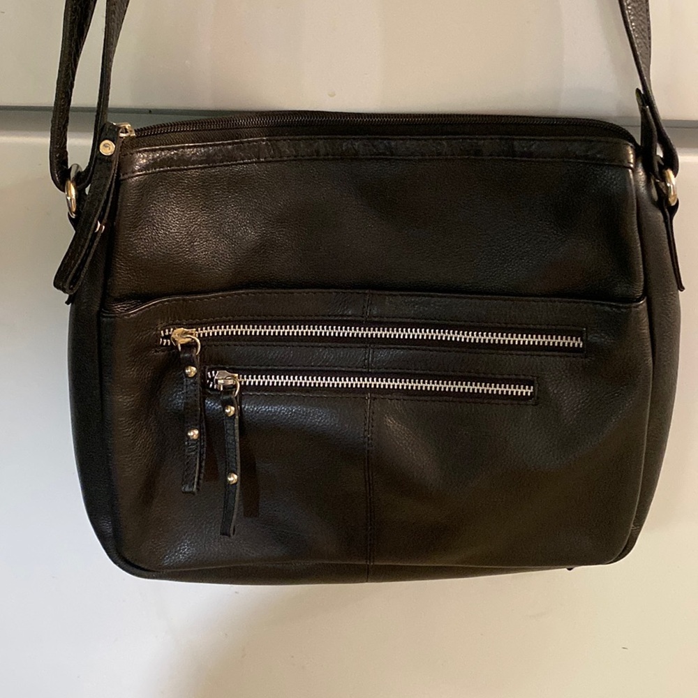 Great American leather works. Cross body bag.